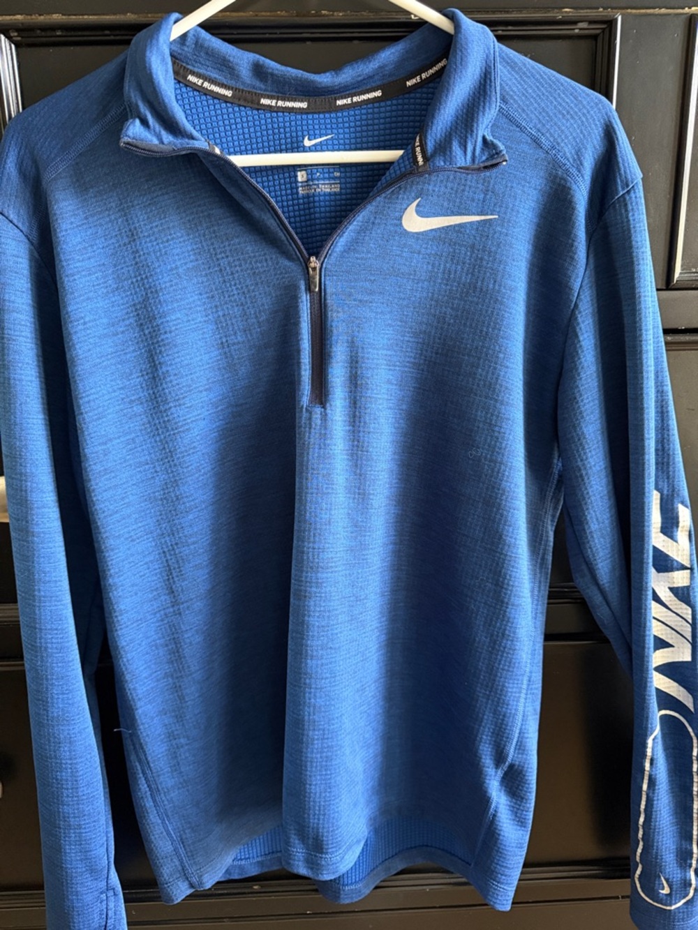 Nike Royal Blue Quarter-Zip Running Pullover Men’s Size S